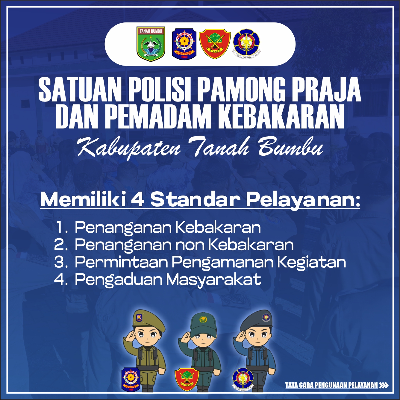 Standar Pelayanan Satpol PP dan Damkar Kab. Tanah Bumbu